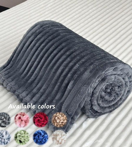 Cozy Throw Blanket for Couch or Bed Ultra Soft Fleece, Multiple Colors & Sizes All-Season Lightweight Blanket for Living Room, Bedroom, Travel, Gifts