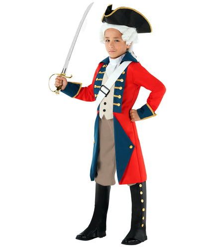 Morph - Revolutionary War Costume Kids - Colonial Costume Boys - British Red Coat Costume - Napoleon Costume Kids M
