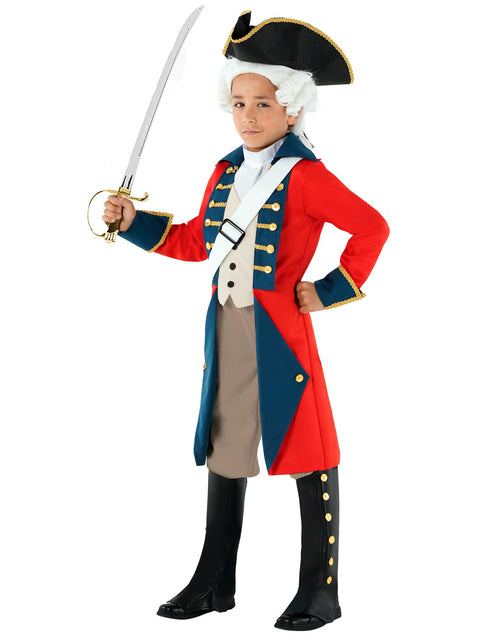 Load image into Gallery viewer, Morph - Revolutionary War Costume Kids - Colonial Costume Boys - British Red Coat Costume - Napoleon Costume Kids M
