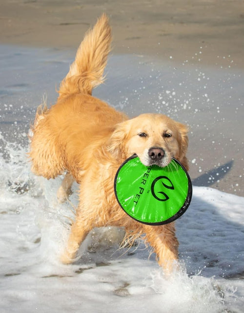 Load image into Gallery viewer, Flippy Flopper 9" Flying Disc Soft Dog Toy, Floats in Water &amp; Safe on Teeth, for All Breeds, Pack of 5 (Colors May Vary)
