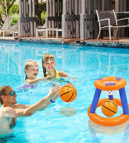 Inflatable Basketball Hoop for Pool Games Outdoors