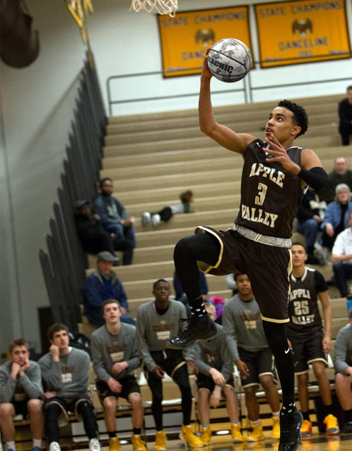 Load image into Gallery viewer, Glow in the Dark Basketball - Glowing Leather Green Light up Gift for Teenagers, Men, Women - Indoor-Outdoor Night Game with Pump (Size 5/6/7)
