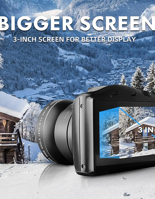 Load image into Gallery viewer, 4K Digital Camera Ultra 48MP Camera Vlogging Camera with Wide Angle Lens 16X Digital Zoom 3.0 Inch Screen Camera
