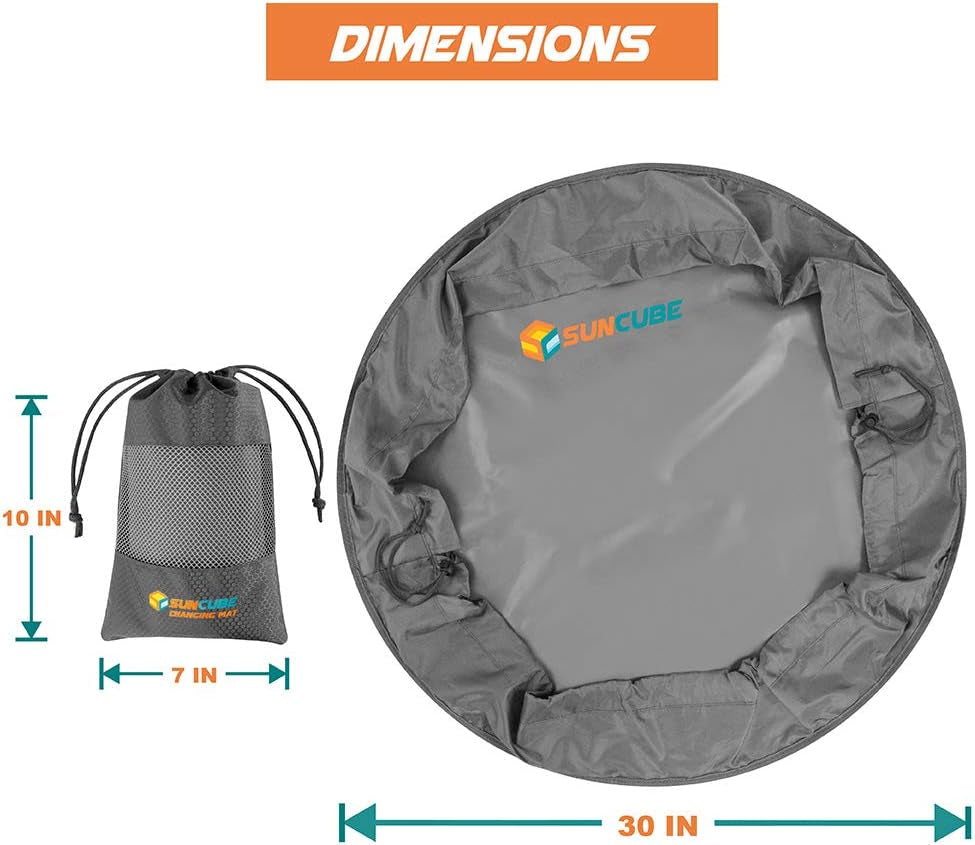 Wetsuit Changing Mat, Waterproof Surf Bag, Drawstring Wetsuit Bag, Surfing Accessories for Kayakers, Dry Bag for Beach, Durable Compact No Leak Mat for Scuba