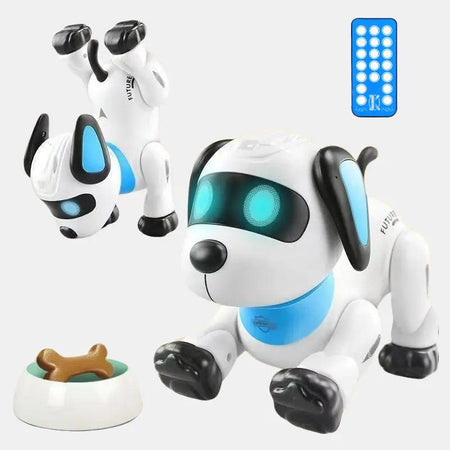 Voice Programming Stunt Dog ,USB Rechargeable Electick RC Robotics Pets,Rc Dog,Toy for Kids 4/5/6/7/8 Years Robot Walkers Remote Control Robot Dogs Sound Boys Girls Educational New Load