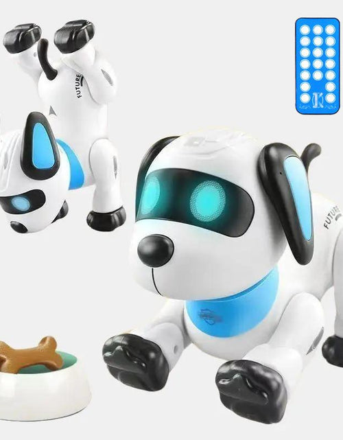 Load image into Gallery viewer, Voice Programming Stunt Dog ,USB Rechargeable Electick RC Robotics Pets,Rc Dog,Toy for Kids 4/5/6/7/8 Years Robot Walkers Remote Control Robot Dogs Sound Boys Girls Educational New Load
