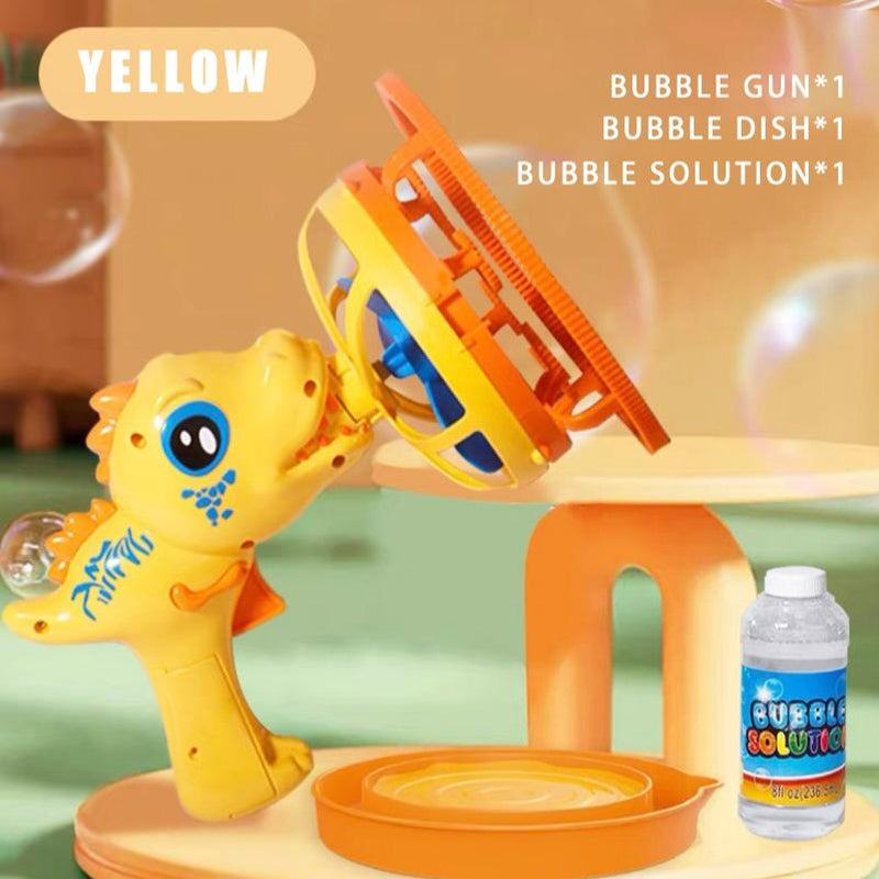 Bubble Machine Dinosaur Bubble Machines for Children, Toy with Bubble Solution, Boys & Girls Games, Garden & Outdoor Easter Gifts
