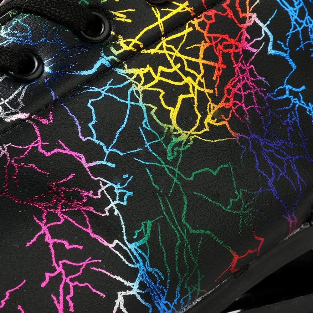 Roller Skates for Women and Men Cowhide High-Top Shoes Classic Double-Row Roller Skate Four-Wheel Roller Skates for Men Girls Unisex