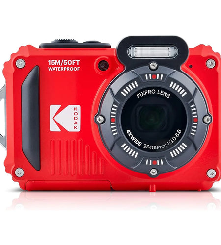 PIXPRO WPZ2 Full HD Rugged Waterproof Digital Camera, 16MP, Red
