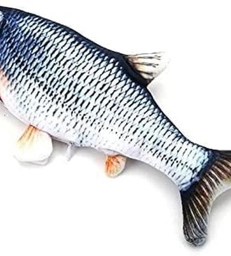 Cat Toys Catnip Automatic Flip Fish Dolls, Cat Toys, Applicable to All Kinds of Cats, USB Electric Mobile Pet Toys, Electric Puppet Fish, Suitable for Cats