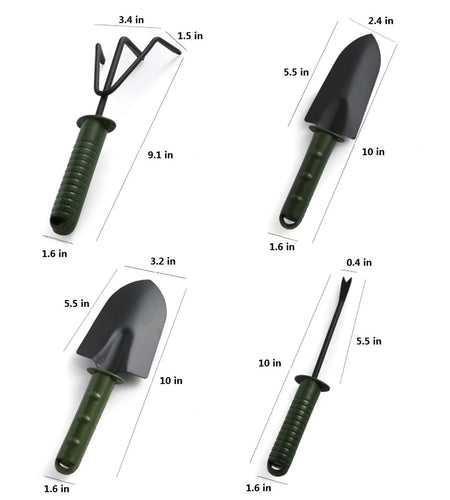 Summer Savings Clearance Garden Tools Set Duty Gardening Tools Steel with Soft Rubberized Non-Slip Handle Durable Garden Hand Tools Garden Gifts for Men Women