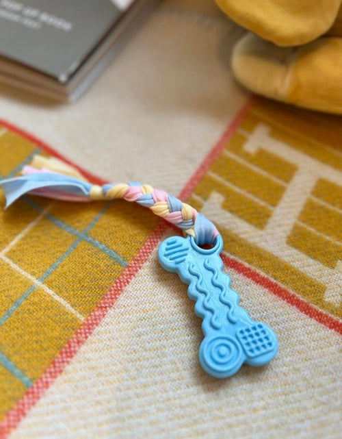 Load image into Gallery viewer, Pack of 3 | Chewable Bone Dog Toy with Rope | Tough Dog Chew Toy | Puppy Chew Toys for Teething | Small Medium Sized Dogs | Pet Toys
