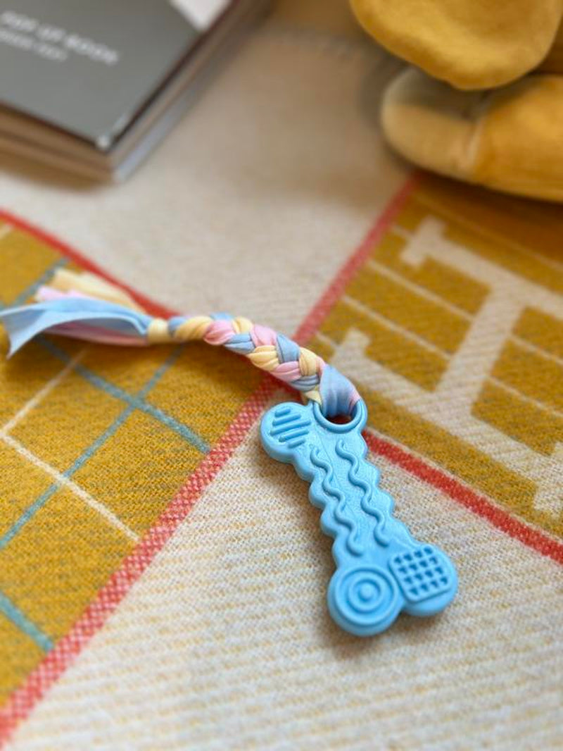 Pack of 3 | Chewable Bone Dog Toy with Rope | Tough Dog Chew Toy | Puppy Chew Toys for Teething | Small Medium Sized Dogs | Pet Toys