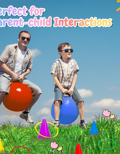 Load image into Gallery viewer, Joyspot 4 in 1 Carnival Outdoor Games Combo Set for Kids, Soft Plastic Cones Bean Bags Ring Toss Game,Gift for Kids
