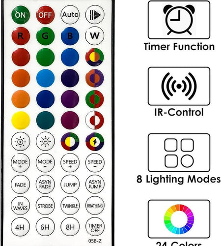 Smart Color Changing Christmas Lights,4Th of July Decoration Lights with Remote & Timer, 66FT 200 LED Patriotic String Lights Waterproof, RGB Twinkle Lights for Indoor Holiday Independence Day Decor