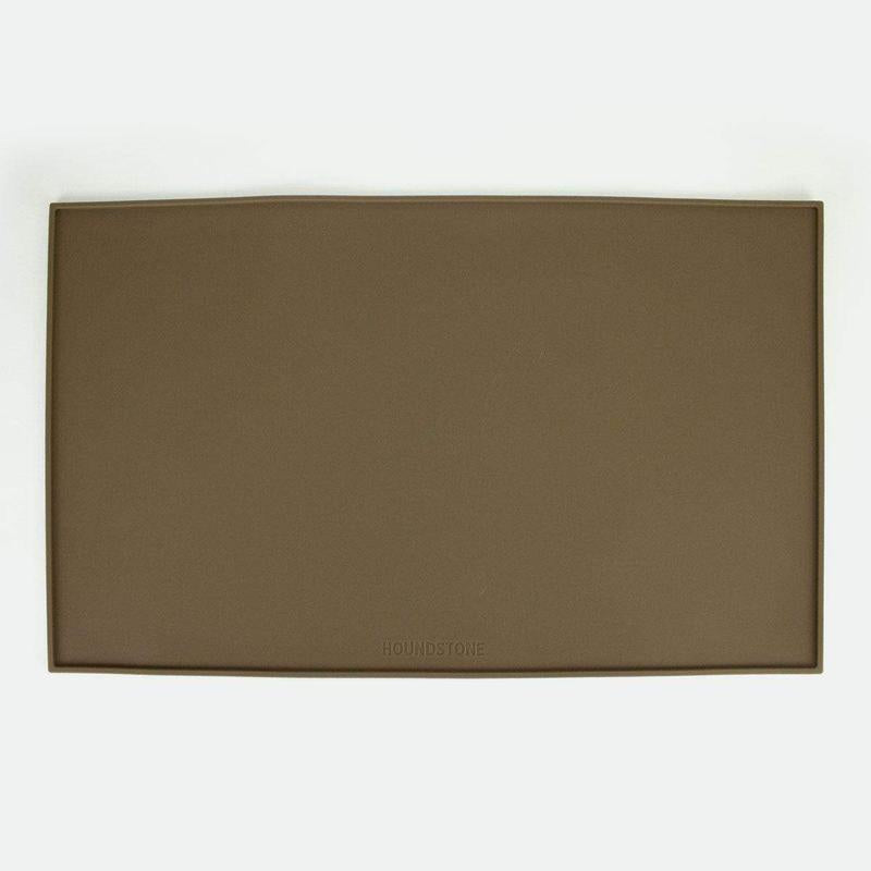 Houndstone Silicone Pet Food Mat, Dishwasher Safe, Olive