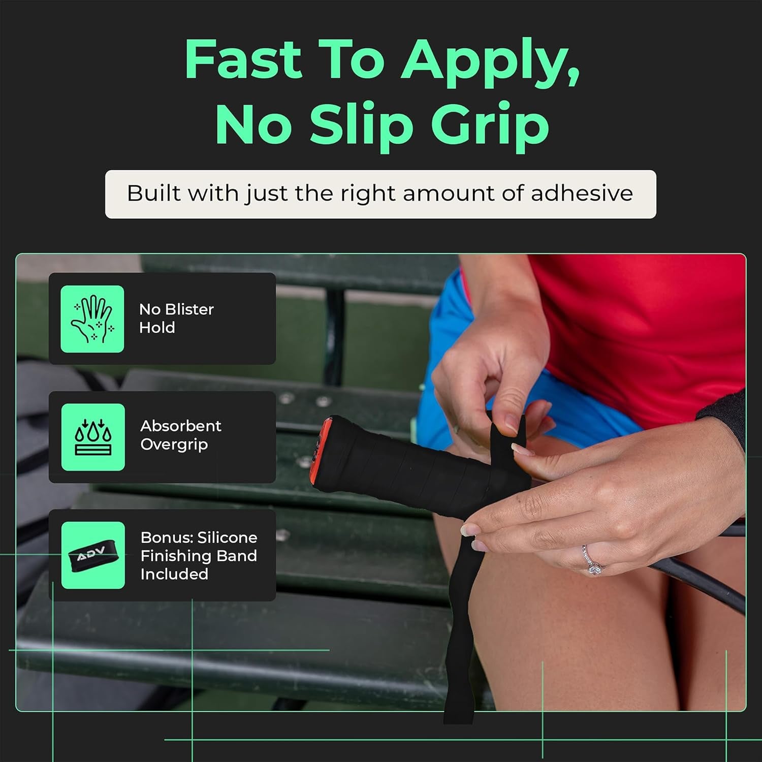 Maxtac Tacky Tennis Overgrip - 12 Pack Extremely Sticky Non-Slip Tennis Grips Overgrip - Razor-Thin & Easy to Use Pro Tennis Racquet Grip Tape, White