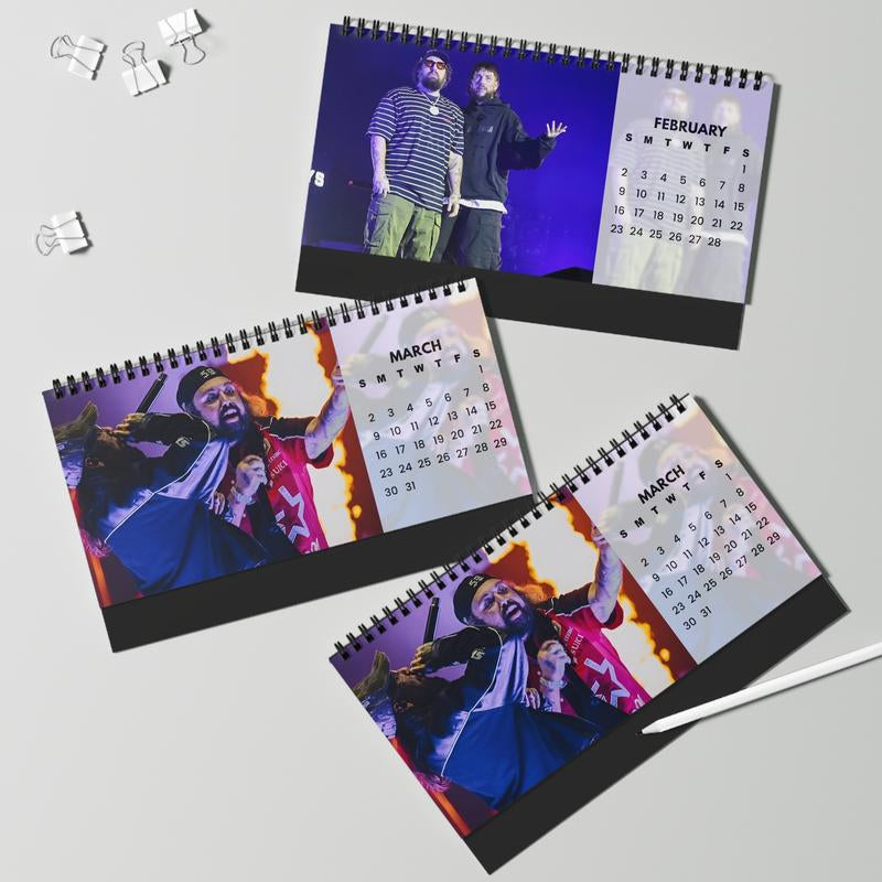 The Boys Desktop Calendar, G59 Table Decor, New Year 2025 Calendar, Ruby and Scrim New Calendar Gift for Fans