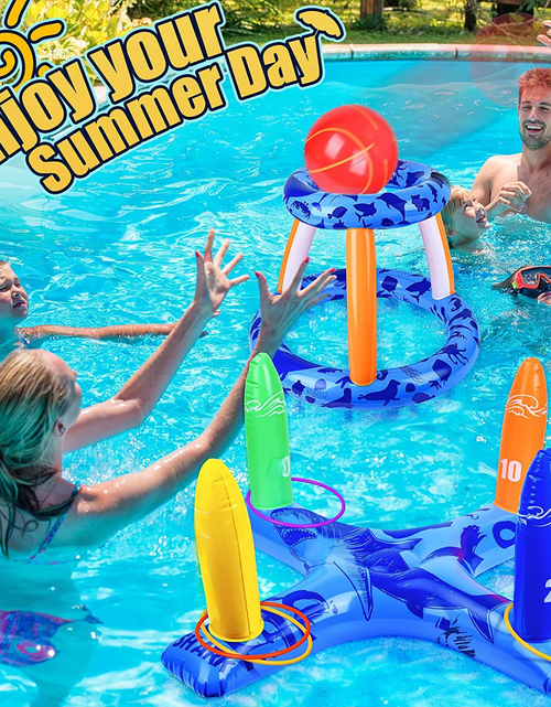 Load image into Gallery viewer, Inflatable Basketball Hoop for Pool Games Outdoors
