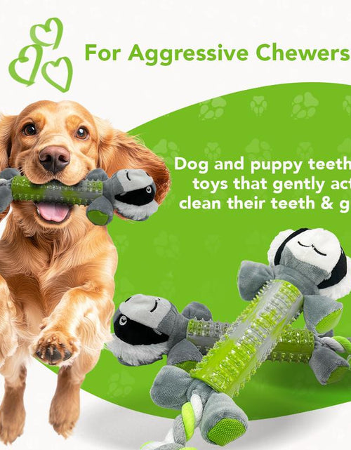 Load image into Gallery viewer, Rethink Pet Playpal 3 in 1 Pet Toy - Koala Rope, Dental Toy and Squeaky Plush Long Lasting Dog Toy
