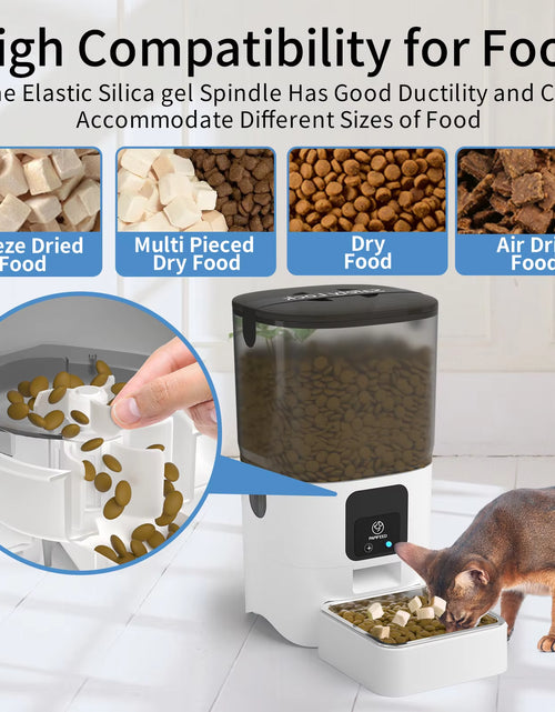 Load image into Gallery viewer, Smart Automatic Cat Feeders Wifi Pet Feeder with APP Control for Remote Feeding Detachable for Easy Clean Cat Food
