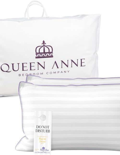 Load image into Gallery viewer, Luxury Hotel Pillows - Two Pack (2) - Majesty down - Synthetic down Alternative - Allergy Free Hypoallergenic Bed Pillows - Made in USA (Queen Soft)
