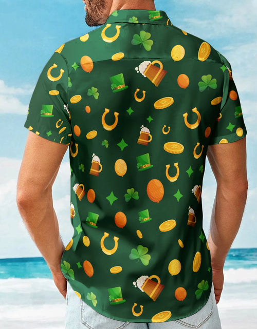 Load image into Gallery viewer, Custom Face Funny Happy St Patrick&#39;S Day - Custom Photo Hawaiian Shirts

