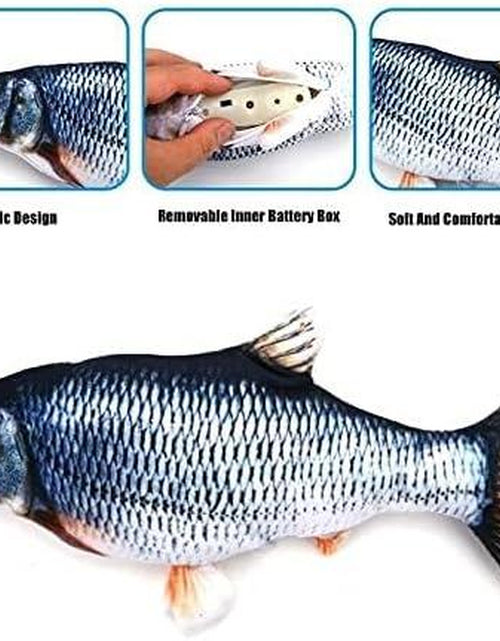 Load image into Gallery viewer, Cat Toys Catnip Automatic Flip Fish Dolls, Cat Toys, Applicable to All Kinds of Cats, USB Electric Mobile Pet Toys, Electric Puppet Fish, Suitable for Cats

