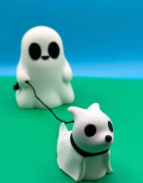 Load image into Gallery viewer, Cute Ghosts with Ghost Pets 3D Printed Figurines
