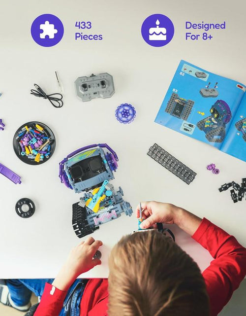 Load image into Gallery viewer, Sillbird Robot Building Kit with Remote Control Christmas STEM Gifts for Kids Boys Ages 8-12, Coding Robotic Projects Creative Toys for Birthday - Build 5In1 Model with 433 Pieces
