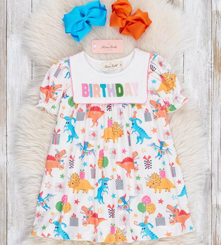 Dinosaur Birthday Party Ruffle Dress