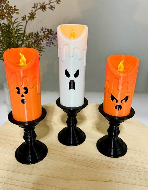 Load image into Gallery viewer, Spooky Candlestick Halloween Decor
