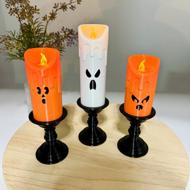 Spooky Candlestick Halloween Decor