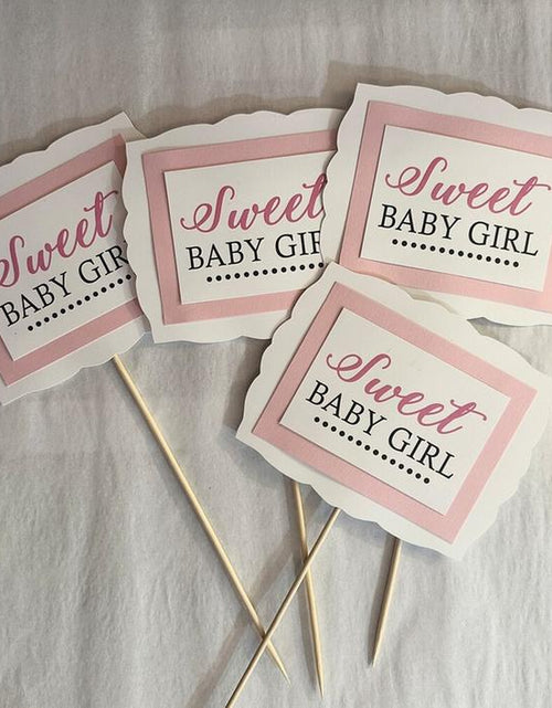 Load image into Gallery viewer, Baby Girl Baby Shower Decorations, Baby Shower Table Decor, Baby Shower Centerpieces
