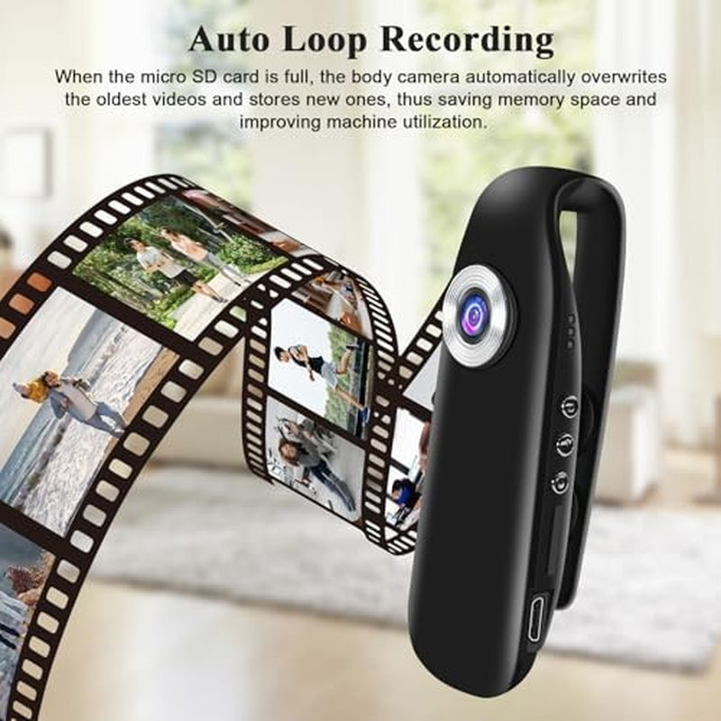 32G Body Camera, Small Sport Video Camera HD 1080P Body Camera, Portable
