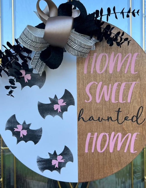 Load image into Gallery viewer, Home Sweet Haunted Home Decor Door Hanger
