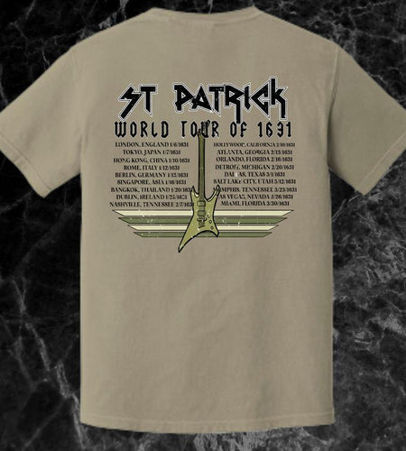 St. Patrick World Tour Front and Back Concert Short Sleeve T-Shirt or Crewneck Sweatshirt