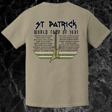 St. Patrick World Tour Front and Back Concert Short Sleeve T-Shirt or Crewneck Sweatshirt