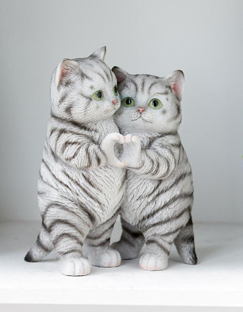 Load image into Gallery viewer, 1PC Cute Hand Heart Gesture Cats Resin Statue - Home Office Desk Decor Statue, Creative Figurine Gift for Cat Lovers, Bookshelf Decoration, Perfect Gift for Valentine&#39;S Day, Mother&#39;S Day,Thanksgiving, Christmas
