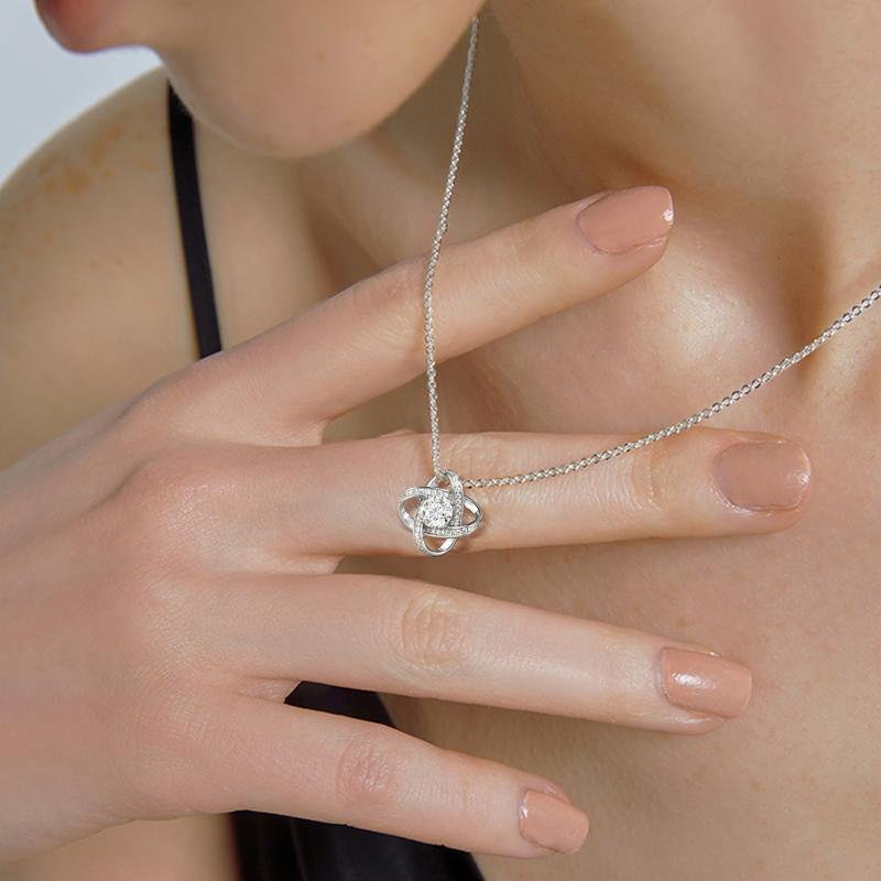 【T】Fashion Short Decor Silver Clavicle Chain Necklace, 2025 Deals, to Mom Grandma Wife Daughter,For Christmas,Thanksgiving Day Birthday