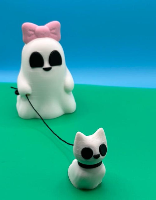 Load image into Gallery viewer, Cute Ghosts with Ghost Pets 3D Printed Figurines
