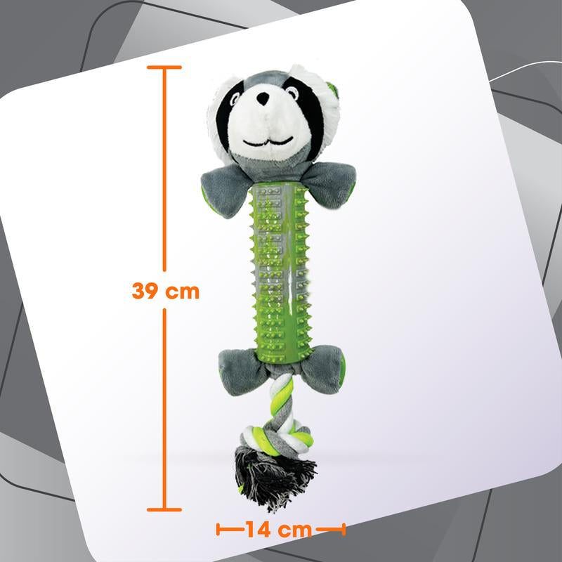 Rethink Pet Playpal 3 in 1 Pet Toy - Koala Rope, Dental Toy and Squeaky Plush Long Lasting Dog Toy