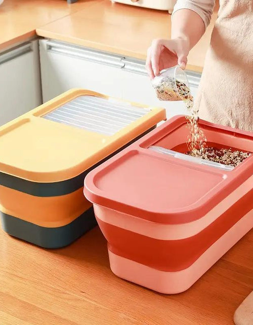 Load image into Gallery viewer, GOODSKY Dog Food Storage Container, Pet Food Storage Containers Dry Food for Dog, Cats and Other Pet, Collapsible Dog Food Container, Folding Pet Food Container with Lids
