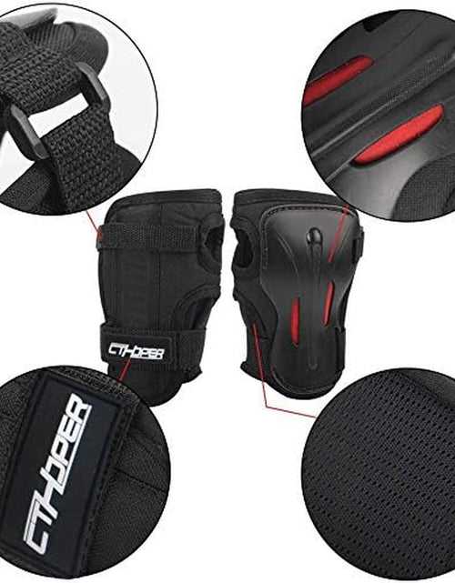 Load image into Gallery viewer, Adult/Child Long Damping Non-Slip Anti-Fall Wrist Guards Protective Gear for Roller Skating Skating Skiing Skateboard Snowboard Cycling Bicycle Scooter
