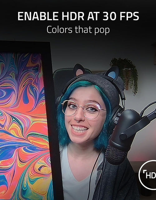 Load image into Gallery viewer, Kiyo Pro Webcam for Streaming, Gaming, Video Calls: Full HD 1080P 60FPS - Adaptive Light Sensor - HDR Enabled - Wide Angle Lens with Adjustable FOV - Works with OBS, Xsplit, Twitch, Zoom, Teams
