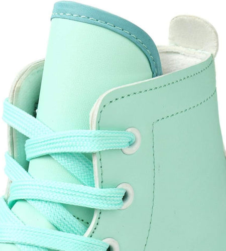 Roller Skates for Women and Men Cowhide High-Top Shoes Classic Double-Row Roller Skate Four-Wheel Roller Skates for Men Girls Unisex