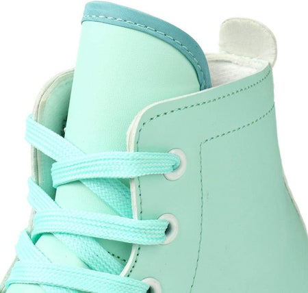 Roller Skates for Women and Men Cowhide High-Top Shoes Classic Double-Row Roller Skate Four-Wheel Roller Skates for Men Girls Unisex