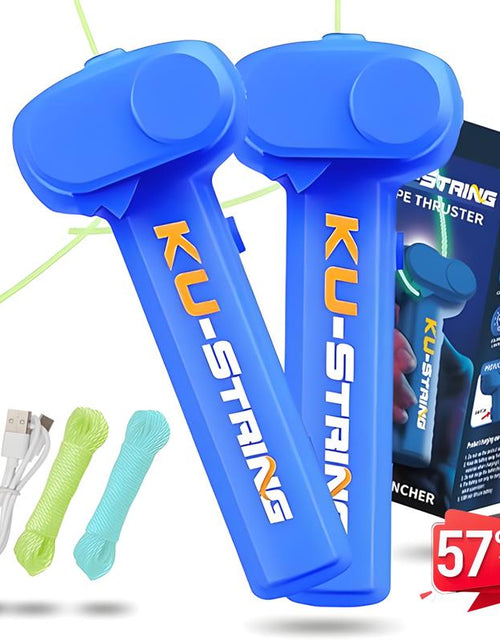 Load image into Gallery viewer, Children&#39;S Guitar - Best Summer Gift for Kids, Perfect for Birthday, Music Parties &amp; Outdoor Games - Motorized Rope Launcher with 3 Light-Up Ropes, USB Rechargeable, Portable &amp; Durable for Kids&#39; Fun!
