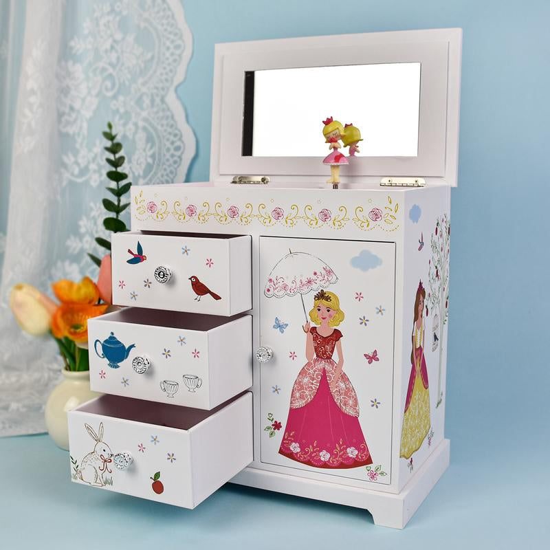 Musical Jewelry Box，Organize，Gift for Girls Children Girlfriend Mom，Room Decor，Ballerinas，Pink，Birthday，Valentine'S Day, Thanksgiving, Halloween，Christmas