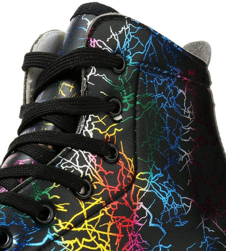 Roller Skates for Women and Men Cowhide High-Top Shoes Classic Double-Row Roller Skate Four-Wheel Roller Skates for Men Girls Unisex